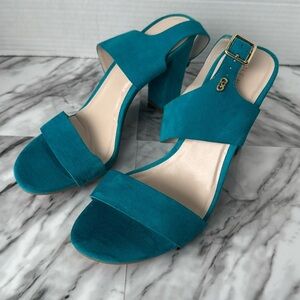Cole Haan Octavia turquoise sling back sandal shoe size 8